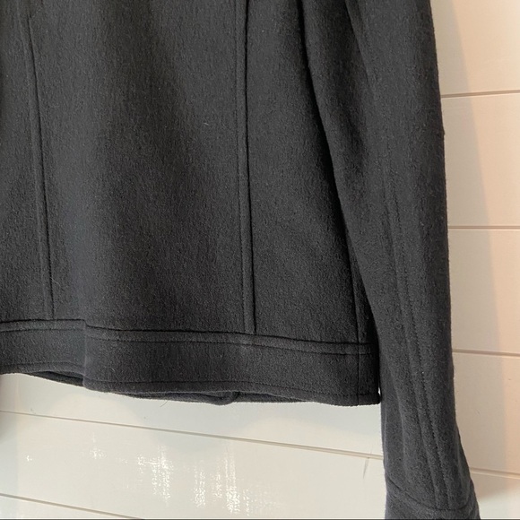 LOFT | Wool Blend Cropped Black Blazer - Picture 8 of 13